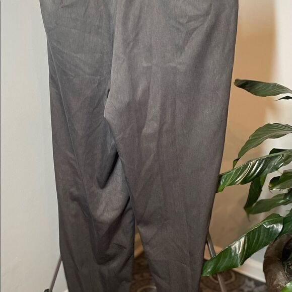 🔥❤️🔥 Men’s George Gray Pleated Slacks Cuffed Legs EPC 36” x 30” - Picture 5 of 11